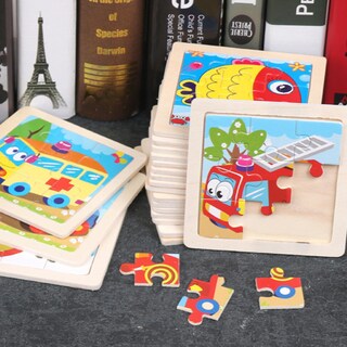 Foto 5 | Foto 5 | 1 Juego De Rompecabezas Para Niños Bonito Aspecto De Madera Multifuncional - Venta Internacional.