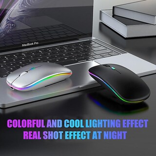 Foto 4 | Foto 4 | Ratón Usb Inalámbrico Rgb De 2 4 Ghz Para Portátil Ergonómico - Venta Internacional.