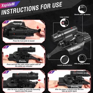 Foto 5 | Foto 5 | Lanzador Web Shooter Toy Ykanzz Spider Web-shooters Para Niños - Venta Internacional.