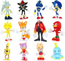 Figuras De Acción Naiuoi Perfect Kids Gifts Sonic 6 Personajes - Venta Internacional.
