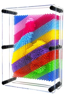 Foto 1 | Foto 1 | Pizarra De Plástico Pin Art Toy Sharkwill 3d Con Forma De Arcoíris - Venta Internacional.