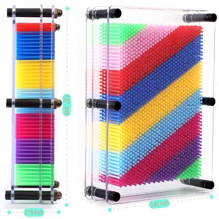 Foto 3 | Foto 3 | Pizarra De Plástico Pin Art Toy Sharkwill 3d Con Forma De Arcoíris - Venta Internacional.