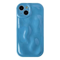 Funda Para Iphone 13 Diseño De Burbujas Onduladas Con Forma De Agua Color Azul - Venta Internacional.