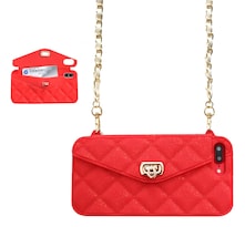 Funda Tipo Cartera Unnfiko Para Iphone 6/6s Con Tarjetero Y Correa Color Rojo - Venta Internacional.