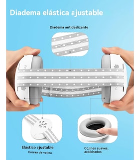 Foto 3 | Foto 3 | Lab.g Orejeras Antiruido Bebe Protector Gris