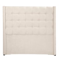 Cabecera Trinity Bruks Color Beige Claro Queen Size