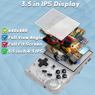 Foto 3 | Foto 3 | Consola De Juego Portátil Ewdgoes Rg35xx De 3.5 Pulgadas 64gb Blanca - Venta Internacional.