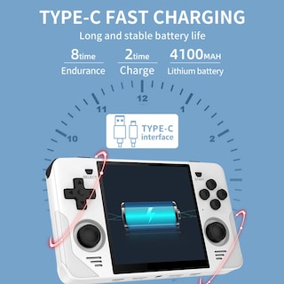 Foto 5 | Foto 5 | Consola De Videojuegos Portátil Xuruyi Rgb30 16gb Ram 256gb Rom Blanca - Venta Internacional.