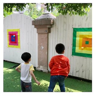 Foto 5 | Foto 5 | Juego De Dardos Para Niños Tablero De Dardos De Tela Con 10 Bolas Adhesivas - Venta Internacional.