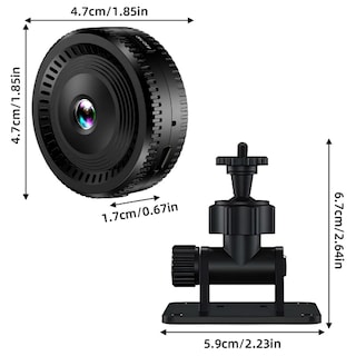 Foto 4 | Foto 4 | Mini Cámara de Seguridad Xtellar WiFi Negra con Visión Nocturna Invisible y App Móvil