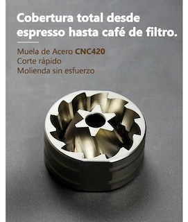 Foto 3 | Foto 3 | Molinillo De Cafe Lab.g Manual Portátil Coffee De Acero Inoxidable Negro