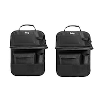 Organizador Para Asiento Belug Trasero Auto Coche Mesa Bolsa 2 Pzs Negro