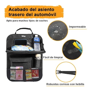 Foto 2 | Foto 2 | Organizador Para Asiento Belug Trasero Auto Coche Mesa Bolsa 2 Pzs Negro