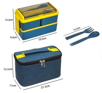 Foto 2 | Foto 2 | Lonchera Xtellar Apilable 1400 Ml Con Cubiertos