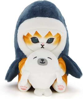Foto 1 | Foto 1 | Peluche Partyreal Lkmyhy Con Bonito Tiburón Y Gato Relleno De Foca 18 Cm - Venta Internacional.