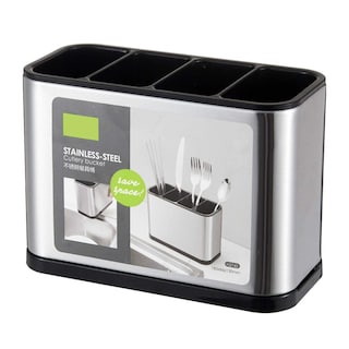 Foto 1 | Foto 1 | Soporte Para Cubiertos Sanwan De Acero Inoxidable Con 4 Compartimentos 18 X 8 6 X 13 Cm - Venta Internacional.