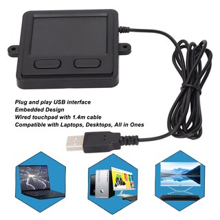 Foto 4 | Foto 4 | Touchpad Qiilu Usb Integrado Abs Integrado Con 2 Botones Para Computadora Portátil - Venta Internacional.