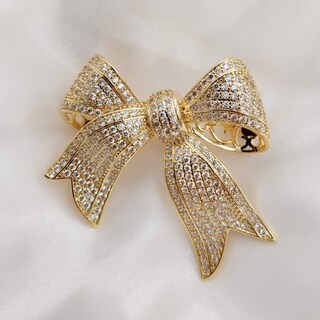 Foto 6 | Foto 6 | Brooch Pin Dreamlandsales Con Lazo Dorado Victoriano Vintage - Venta Internacional.