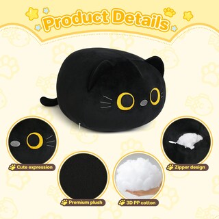 Foto 4 | Foto 4 | Almohada De Peluche Gato Kmuysl Juguetes De Peluche Kawaii De Animal De Peluche - Venta Internacional.
