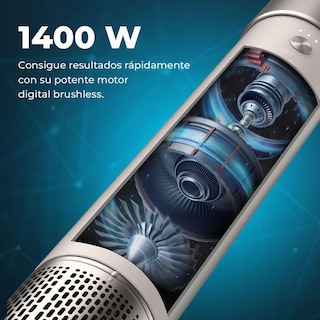 Foto 7 | Foto 7 | Cecotec Multiestilizador De Cabello Bamba Ceramiccare 8 En 1 Air Glam Champagne