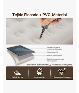 Foto 2 | Foto 2 | Cama Colchón Individual Inflable Camping 1 Plazas