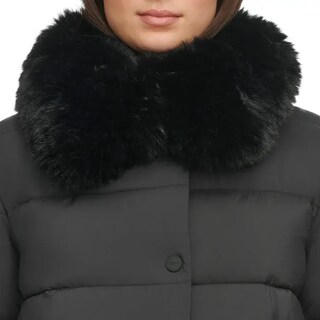 Foto 5 | Foto 5 | Dkny Chamarra Acolchada Para Mujer Con Cuello De Peluche Removible – Negra