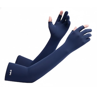 Foto 1 | Foto 1 | Mangas Protectoras Lab.g Brazo Uv Para Sol Con Guante Dos Dedos Azul