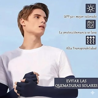 Foto 4 | Foto 4 | Mangas Protectoras Lab.g Brazo Uv Para Sol Con Guante Dos Dedos Azul