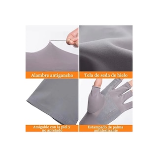 Foto 4 | Foto 4 | Mangas Protectoras Lab.g Brazo Uv Para Sol Con Guante Dos Dedos Gris