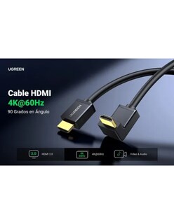 Foto 3 | Foto 3 | Cable Hdmi 2.0 Ugreen 10172 4k@60hz 1m Ángulo 90°