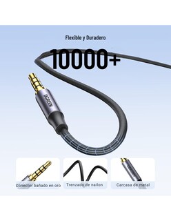 Foto 4 | Foto 4 | Cable Auxiliar Ugreen 3.5mm Macho A Macho 4 Polos Audio Estéreo