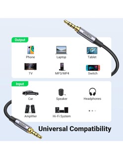 Foto 7 | Foto 7 | Cable Auxiliar Ugreen 3.5mm Macho A Macho 4 Polos Audio Estéreo