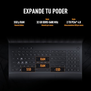 Foto 5 | Foto 5 | Laptop Asus Tuf Gaming F16 RTX 5050 Intel Core I5 16GB 512GB SSD 16'' FHD Wuxga + Copilot Gris