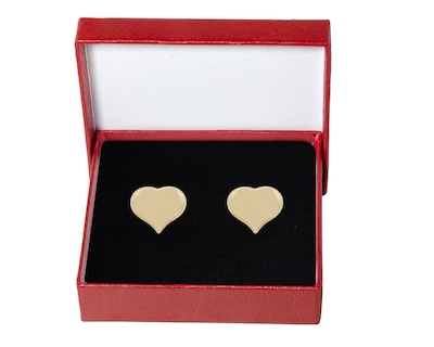 Foto 4 | Foto 4 | Arete Corazón Liso Pulido Dorado Chapa De Oro 18k Horoz Ch558