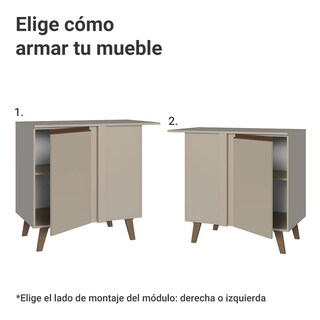 Foto 4 | Foto 4 | Mueble De Cocina Esquinero Madesa Nice 1 Puerta Y Pies Cc 01