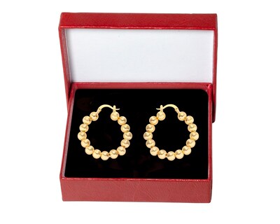 Foto 5 | Foto 5 | Arracadas Redondas Bolitas Lisas Chapa de Oro 18k Horoz Ch795