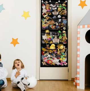 Foto 4 | Foto 4 | Organizador de Peluches Xtellar Colgante con 4 Compartimentos Negro