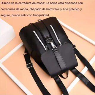 Foto 2 | Foto 2 | Mochila Antirrobo De Moda Para Mujer Pequeña Y Práctica Eo Safe Imports Esi-23417 Negro