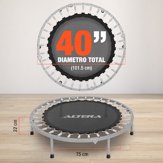 Foto 5 | Foto 5 | Mini Trampolín Altera Rosa para Ejercicio Fitness 40 Pulgadas