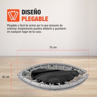 Foto 8 | Foto 8 | Mini Trampolín Altera Rosa para Ejercicio Fitness 40 Pulgadas