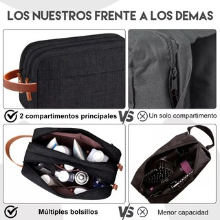 Foto 3 | Foto 3 | Neceser Sobaquera Para Hombre Bolsa Organizador De Viaje Tela Oxford Eo Safe Imports Esi-23423 Negro
