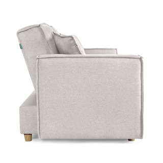 Foto 3 | Foto 3 | Sofá Cama Makora Abbot Gris Claro Lino Memory Foam Respaldo Con Reclinable De 3 Posiciones