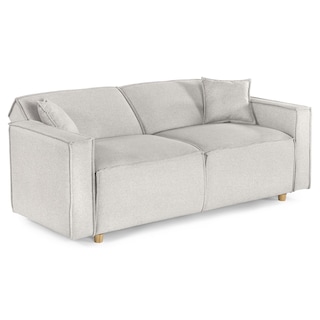 Foto 4 | Foto 4 | Sofá Cama Makora Abbot Gris Claro Lino Memory Foam Respaldo Con Reclinable De 3 Posiciones