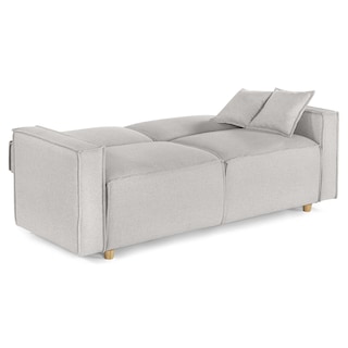 Foto 5 | Foto 5 | Sofá Cama Makora Abbot Gris Claro Lino Memory Foam Respaldo Con Reclinable De 3 Posiciones