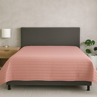 Foto 4 | Foto 4 | Colcha Trinity Color Rosa + Protector Ultra + Sábanas Basic Queen Size + 2 Almohadas Frosty