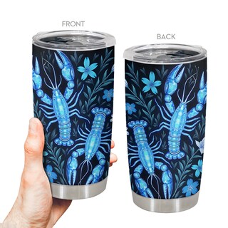 Foto 1 | Foto 1 | Taza De Café Travel Tumbler Oasisdream De 600 Ml Con Estampado De Langosta - Venta Internacional.