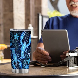 Foto 6 | Foto 6 | Taza De Café Travel Tumbler Oasisdream De 600 Ml Con Estampado De Langosta - Venta Internacional.