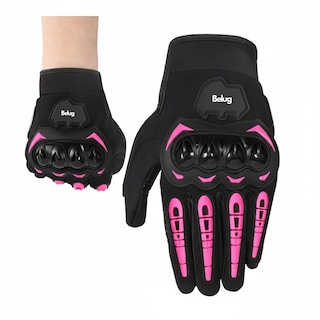Foto 2 | Foto 2 | Guantes Belug Proteccion Pantalla Táctil De Dedo Para Motocicleta Rosa Talla G