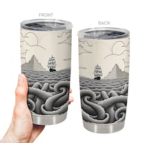 Taza Tumbler Oasisdream De Acero Inoxidable 600 Ml Con Estampado De Velero - Venta Internacional.
