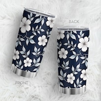 Vaso Oasisdream De Acero Inoxidable De 600 Ml Con Flor - Venta Internacional.